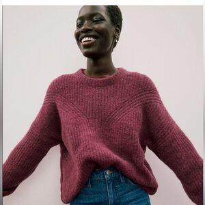 Madewell Belfiore Ribbed Pullover Sweater